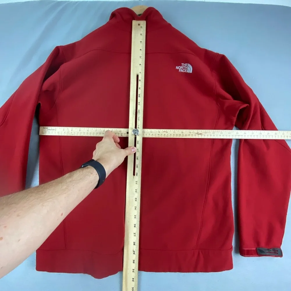 North Face Mens Apex Softshell Jacket XL dark red Ski Snowboard full zip